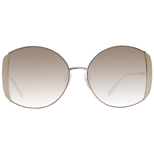 Ana Hickmann Sonnenbrille AH3188 5704A – Frontansicht mit Metall Rahmen und Braun Gläsern