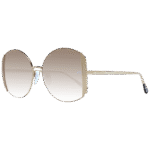 Ana Hickmann Rund Sonnenbrille AH3188 5704A in Gold – 45° Seitenansicht