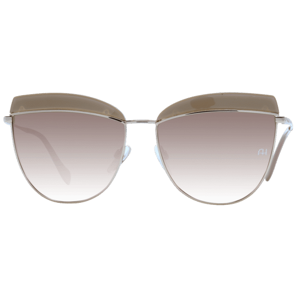 Ana Hickmann Sonnenbrille AH3190 5902S – Frontansicht mit Azetat & Metall Rahmen und Braun Gläsern