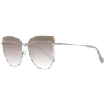 Ana Hickmann Schmetterling Sonnenbrille AH3190 5902S in Beige – 45° Seitenansicht