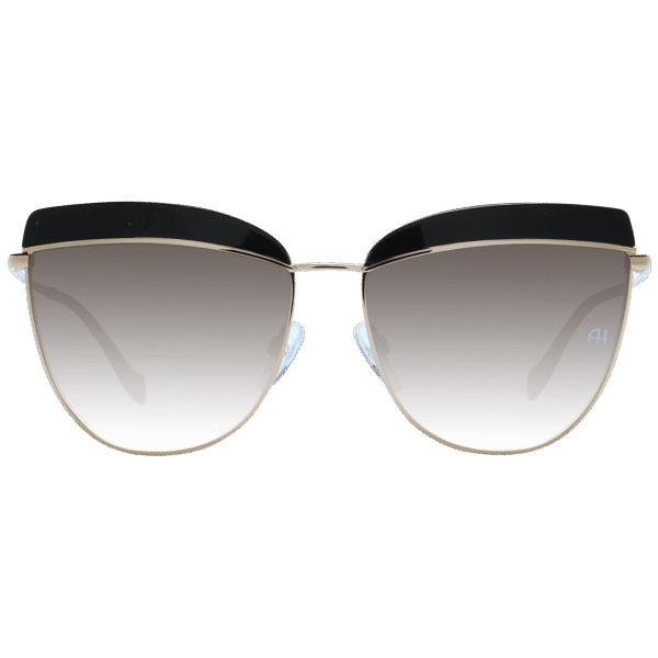 Ana Hickmann Sonnenbrille AH3190 59A01 – Frontansicht mit Azetat & Metall Rahmen und Grau Gläsern