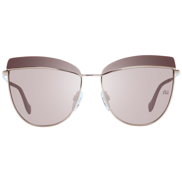 Ana Hickmann Sonnenbrille AH3190 59D01 – Frontansicht mit Azetat & Metall Rahmen und Braun Gläsern