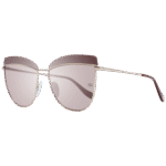 Ana Hickmann Schmetterling Sonnenbrille AH3190 59D01 in Burgunder – 45° Seitenansicht