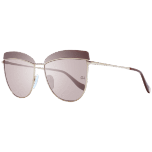 Ana Hickmann Schmetterling Sonnenbrille AH3190 59D01 in Burgunder – 45° Seitenansicht