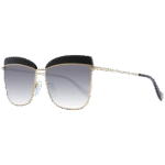 Ana Hickmann Schmetterling Sonnenbrille AH3191 59A01 in Schwarz – 45° Seitenansicht