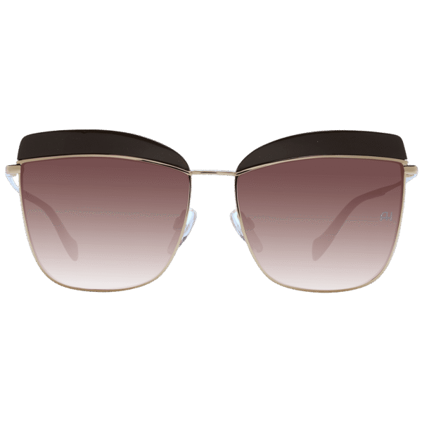 Ana Hickmann Sonnenbrille AH3191 59D02 – Frontansicht mit Metall & Kunststoff Rahmen und Braun Gläsern