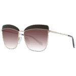 Ana Hickmann Schmetterling Sonnenbrille AH3191 59D02 in Braun – 45° Seitenansicht