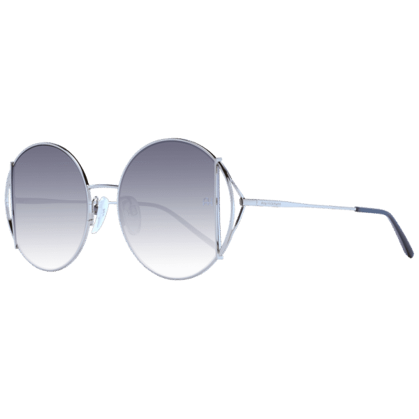 Ana Hickmann Rund Sonnenbrille AH3192 5303A in Silber – 45° Seitenansicht