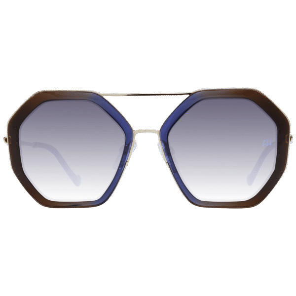 Ana Hickmann Sonnenbrille AH3198 53C01 – Frontansicht mit Metall & Kunststoff Rahmen und Braun Gläsern