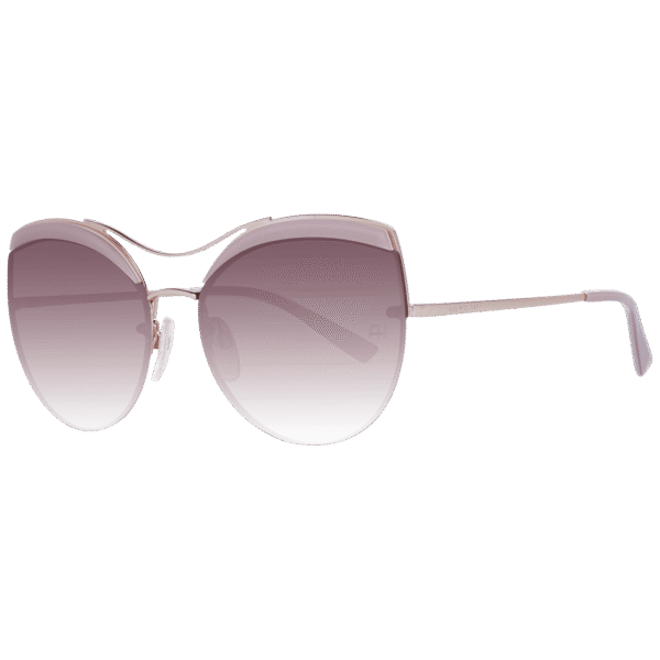 Ana Hickmann Schmetterling Sonnenbrille AH3207 59H01 in Rosa – 45° Seitenansicht