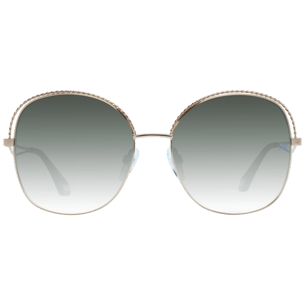 Ana Hickmann Sonnenbrille AH3243 5704A – Frontansicht mit Metall Rahmen und Grün Gläsern