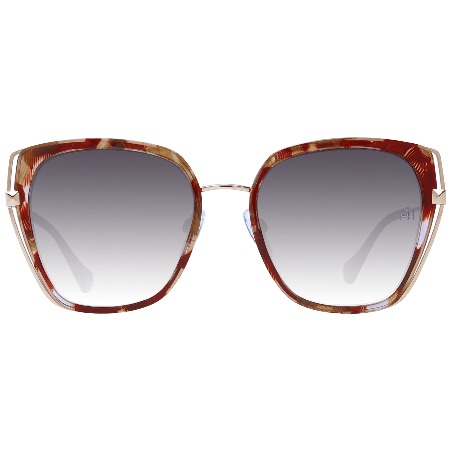 Ana Hickmann Sonnenbrille AH3245 54G22 – Frontansicht mit Metall Rahmen und Grau Gläsern