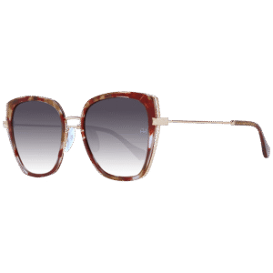 Ana Hickmann Quadrat Sonnenbrille AH3245 54G22 in Rot – 45° Seitenansicht