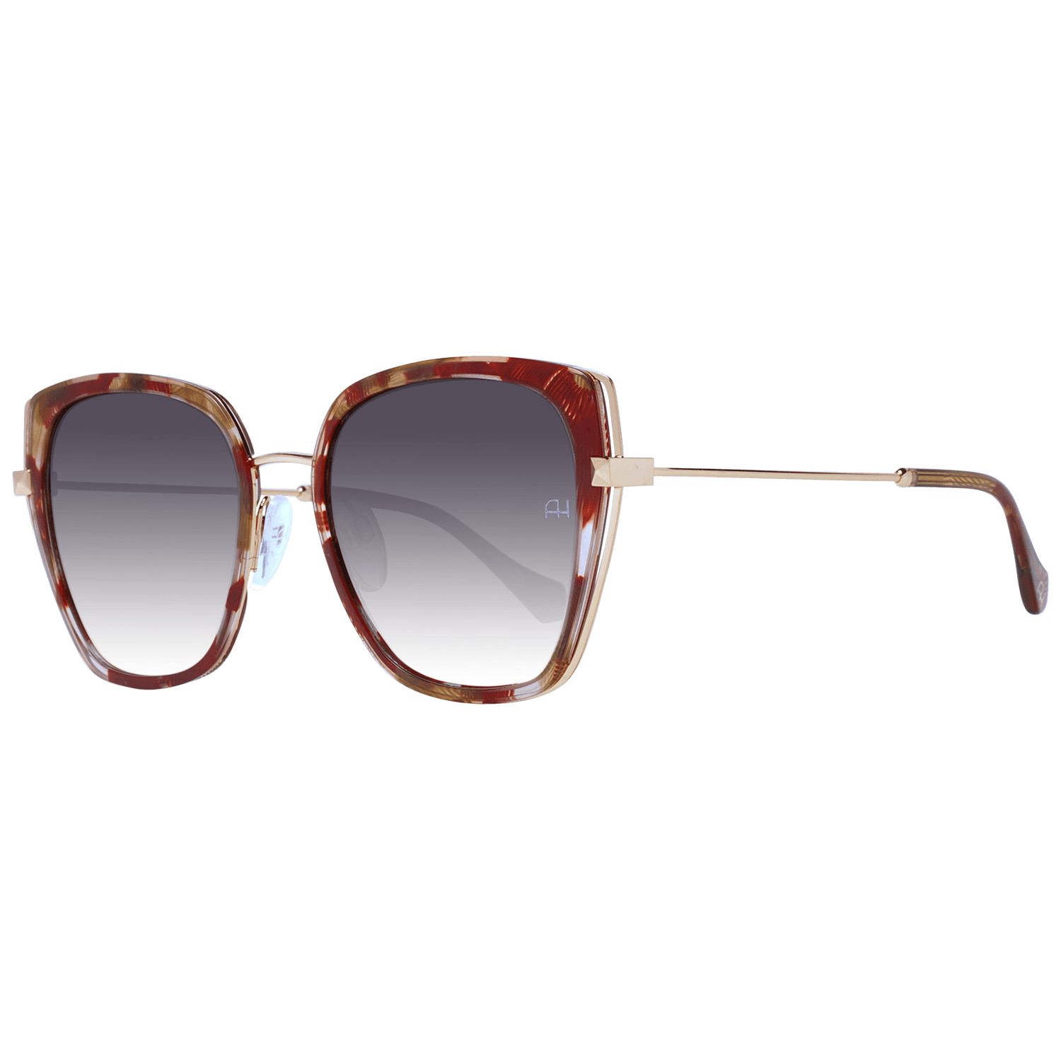 Ana Hickmann Quadrat Sonnenbrille AH3245 54G22 in Rot – 45° Seitenansicht