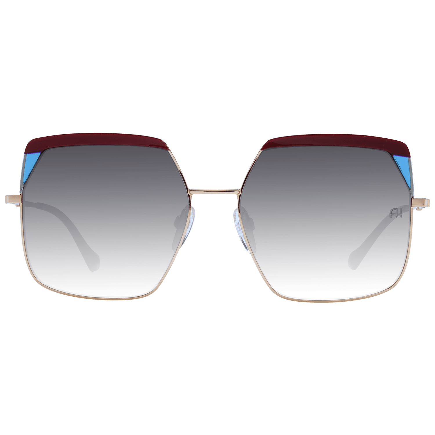 Ana Hickmann Sonnenbrille AH3253 59P02 – Frontansicht mit Metall & Kunststoff Rahmen und Grau Gläsern