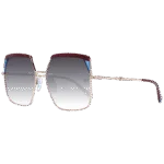 Ana Hickmann Quadrat Sonnenbrille AH3253 59P02 in Rot – 45° Seitenansicht