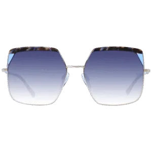 Ana Hickmann Sonnenbrille AH3253 59P03 – Frontansicht mit Metall & Kunststoff Rahmen und Blau Gläsern