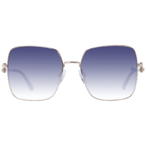 Ana Hickmann Sonnenbrille AH3263 5804A – Frontansicht mit Metall Rahmen und Blau Gläsern