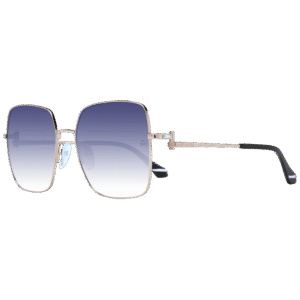 Ana Hickmann Quadrat Sonnenbrille AH3263 5804A in Gold – 45° Seitenansicht