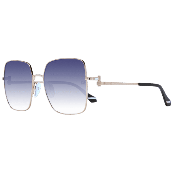 Ana Hickmann Quadrat Sonnenbrille AH3263 5804A in Gold – 45° Seitenansicht