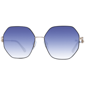 Ana Hickmann Sonnenbrille AH3264 5909A – Frontansicht mit Metall Rahmen und Blau Gläsern