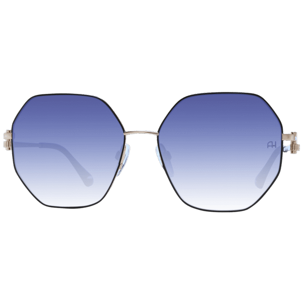 Ana Hickmann Sonnenbrille AH3264 5909A – Frontansicht mit Metall Rahmen und Blau Gläsern