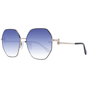 Ana Hickmann Geometric Sonnenbrille AH3264 5909A in Gold – 45° Seitenansicht