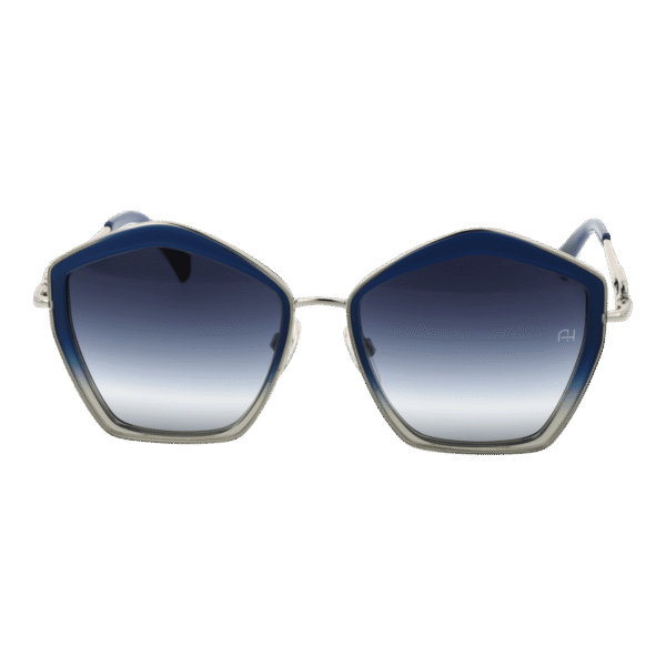 Ana Hickmann Sonnenbrille AH3284 56C02 – Frontansicht mit Metall Rahmen und Blau Gläsern