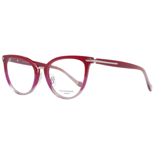 Ana Hickmann Brille AH6370 53C02 – 45° Seitenansicht Ana Hickmann )} Brille AH6370 53C02 in Rot