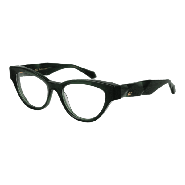Ana Hickmann Brille AH6542 50T01 – 45° Seitenansicht Ana Hickmann )} Brille AH6542 50T01 in Grün