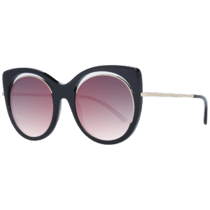 Ana Hickmann Schmetterling Sonnenbrille AH9265 54A01 in Schwarz – 45° Seitenansicht