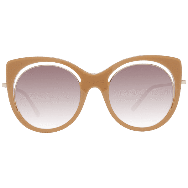 Ana Hickmann Sonnenbrille AH9265 54H02 – Frontansicht mit Azetat Rahmen und Braun Gläsern