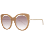 Ana Hickmann Katzenaugen Sonnenbrille AH9265 54H02 in Braun – 45° Seitenansicht