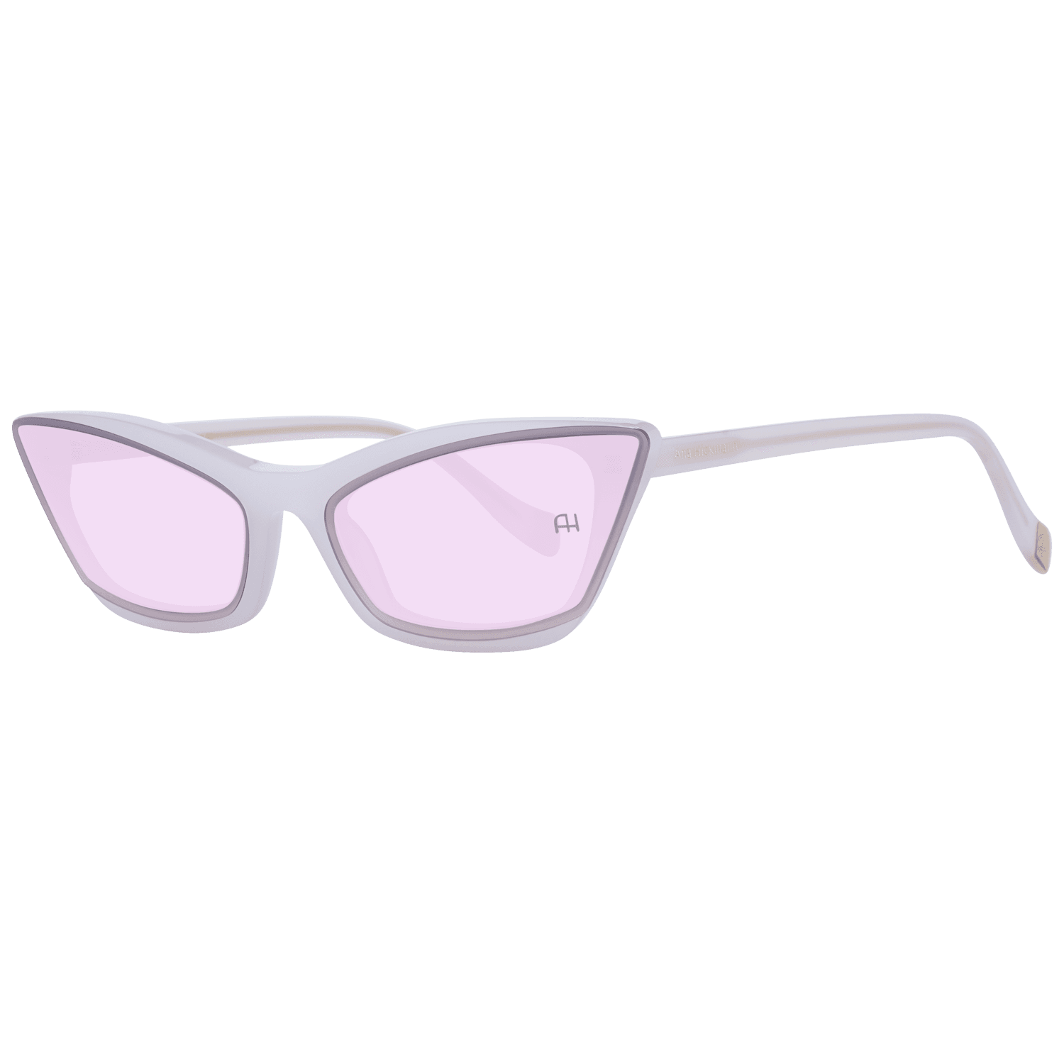 Ana Hickmann Katzenaugen Sonnenbrille AH9278 64T02 in Rosa – 45° Seitenansicht