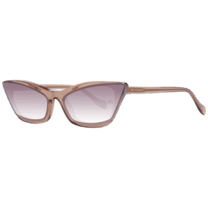 Ana Hickmann Katzenaugen Sonnenbrille AH9278 64T03 in Braun – 45° Seitenansicht