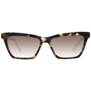 Ana Hickmann Sonnenbrille AH9308 54G21 – Frontansicht mit Azetat Rahmen und Braun Gläsern