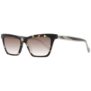 Ana Hickmann Rechteck Sonnenbrille AH9308 54G21 in Braun – 45° Seitenansicht