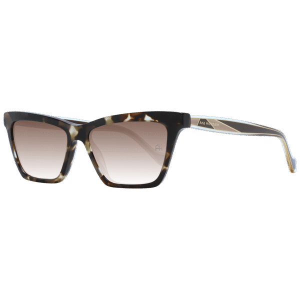 Ana Hickmann Rechteck Sonnenbrille AH9308 54G21 in Braun – 45° Seitenansicht