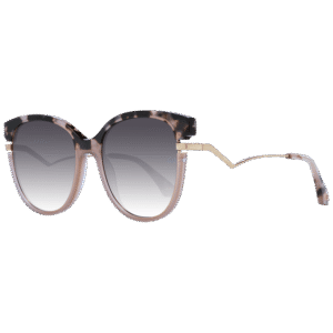 Ana Hickmann Schmetterling Sonnenbrille AH9327 54P02 in Braun – 45° Seitenansicht