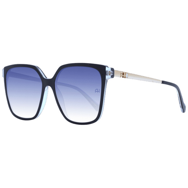 Ana Hickmann Sonnenbrille AH9330 57H02 – 45° Seitenansicht Ana Hickmann Quadrat Sonnenbrille AH9330 57H02 in Blau – 45° Seitenansicht