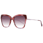 Ana Hickmann Quadrat Sonnenbrille AH9338 55P03 in Rot – 45° Seitenansicht