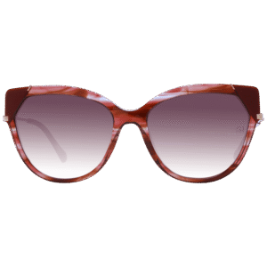 Ana Hickmann Sonnenbrille AH9339 56P03 – Frontansicht mit Azetat Rahmen und Burgunder Gläsern