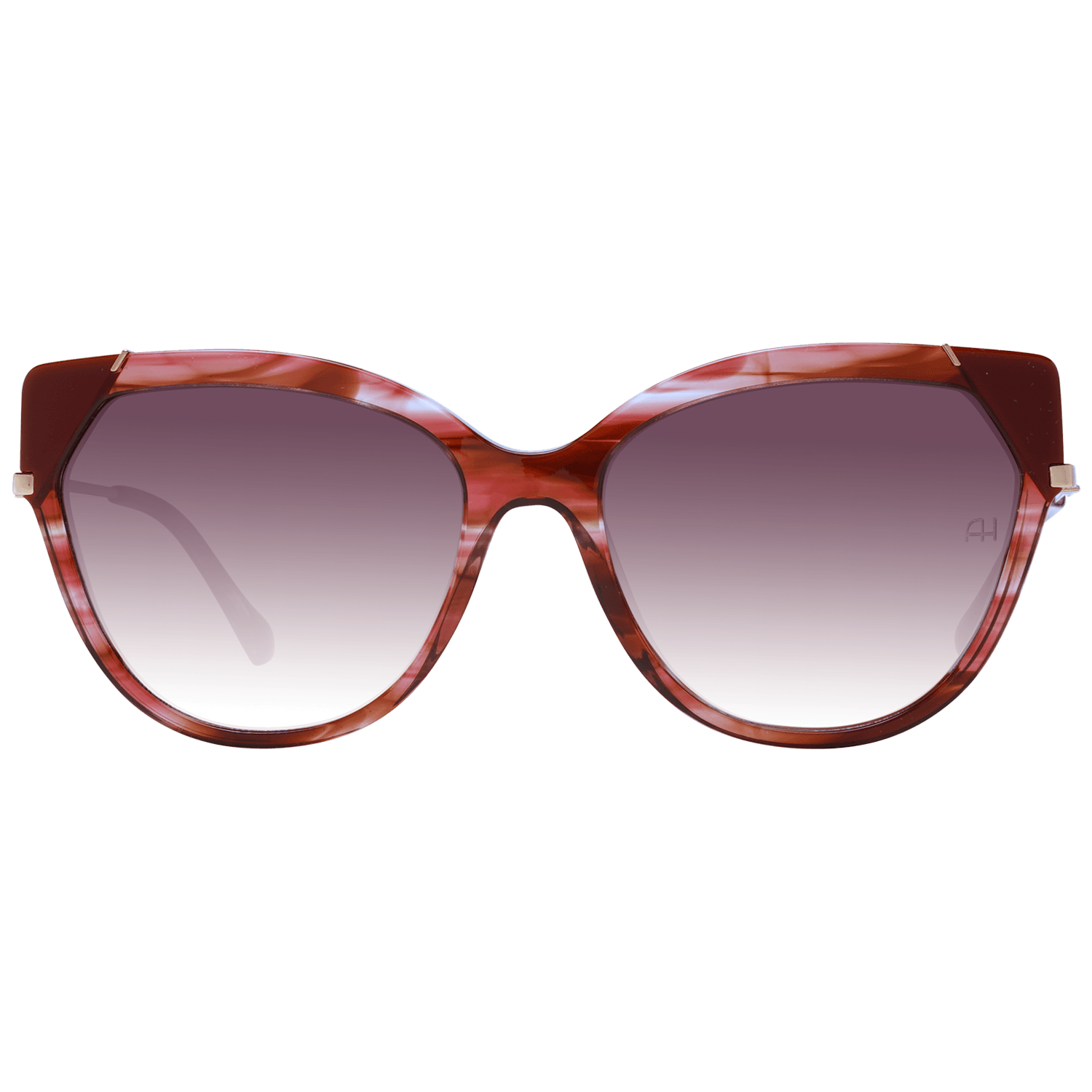 Ana Hickmann Sonnenbrille AH9339 56P03 – Frontansicht mit Azetat Rahmen und Burgunder Gläsern
