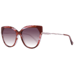 Ana Hickmann Schmetterling Sonnenbrille AH9339 56P03 in Rot – 45° Seitenansicht