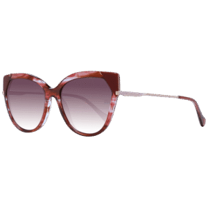 Ana Hickmann Schmetterling Sonnenbrille AH9339 56P03 in Rot – 45° Seitenansicht