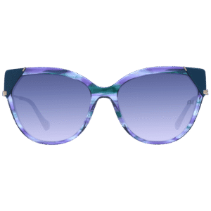 Ana Hickmann Sonnenbrille AH9339 56P04 – Frontansicht mit Azetat Rahmen und Blau Gläsern