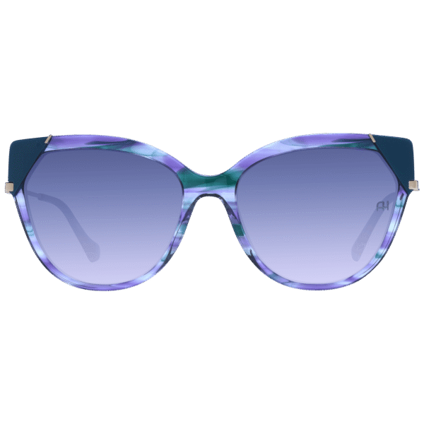 Ana Hickmann Sonnenbrille AH9339 56P04 – Frontansicht mit Azetat Rahmen und Blau Gläsern