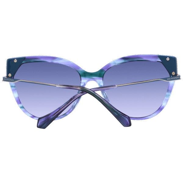 Rückansicht der Ana Hickmann Sonnenbrille AH9339 56P04 – Azetat Rahmen