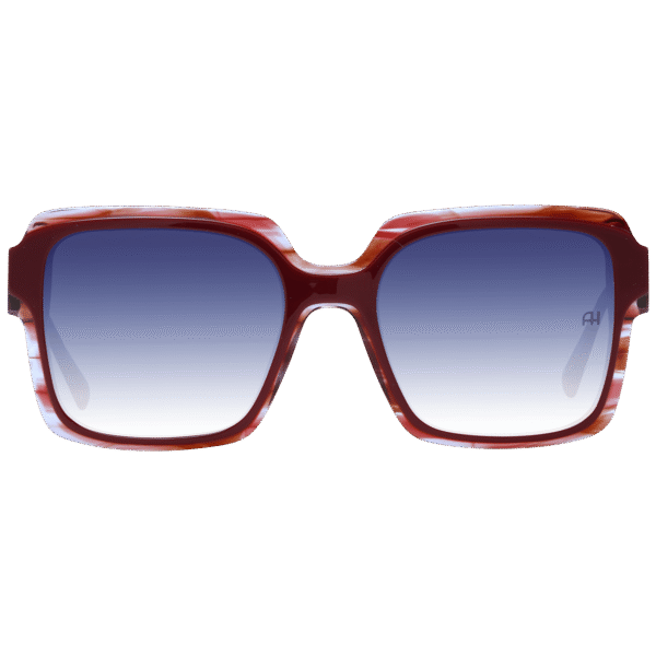 Ana Hickmann Sonnenbrille AH9343 53H03 – Frontansicht mit Azetat Rahmen und Blau Gläsern