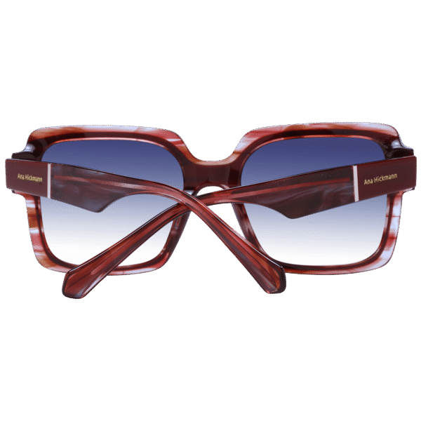 Rückansicht der Ana Hickmann Sonnenbrille AH9343 53H03 – Azetat Rahmen